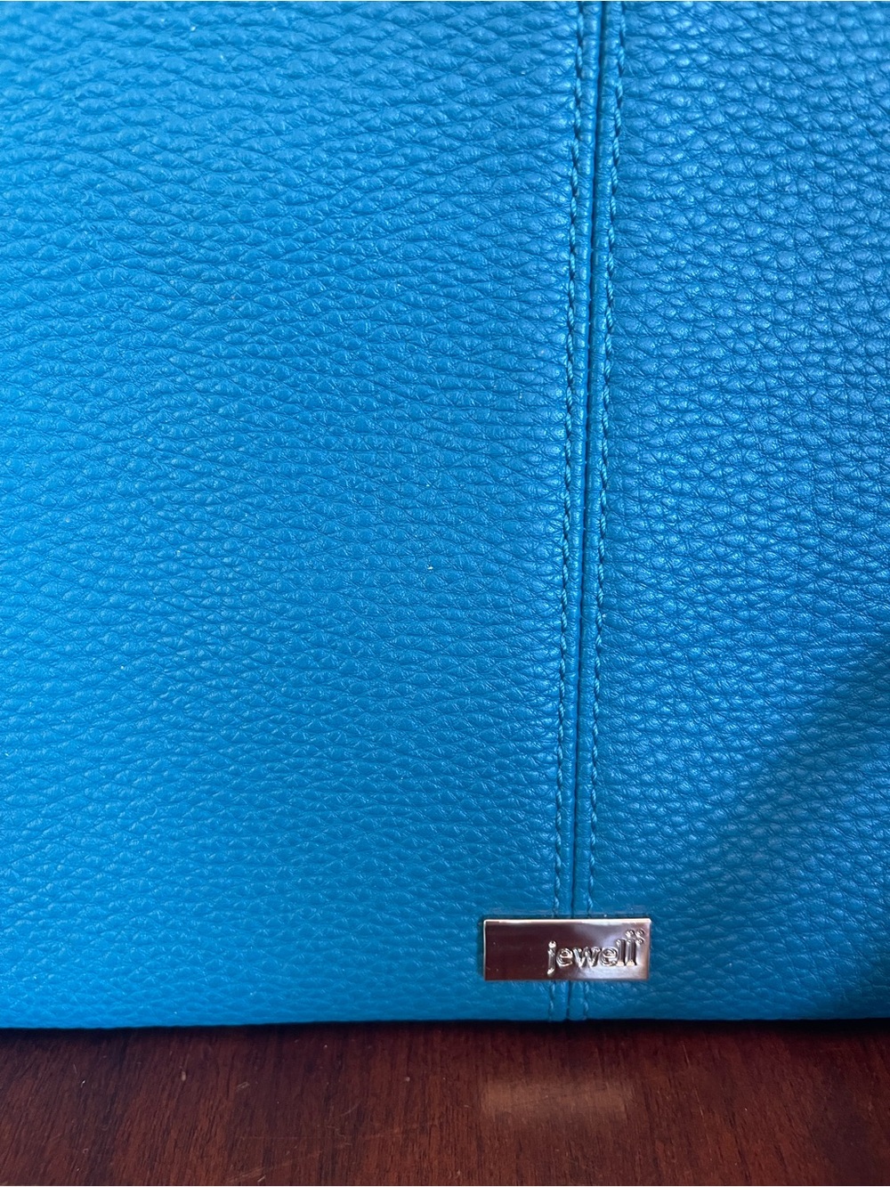 NWOT Thirty-One Teal Jewell envelope wristlet with detachable strap 6.75 x 9.75 - Picture 6 of 7
